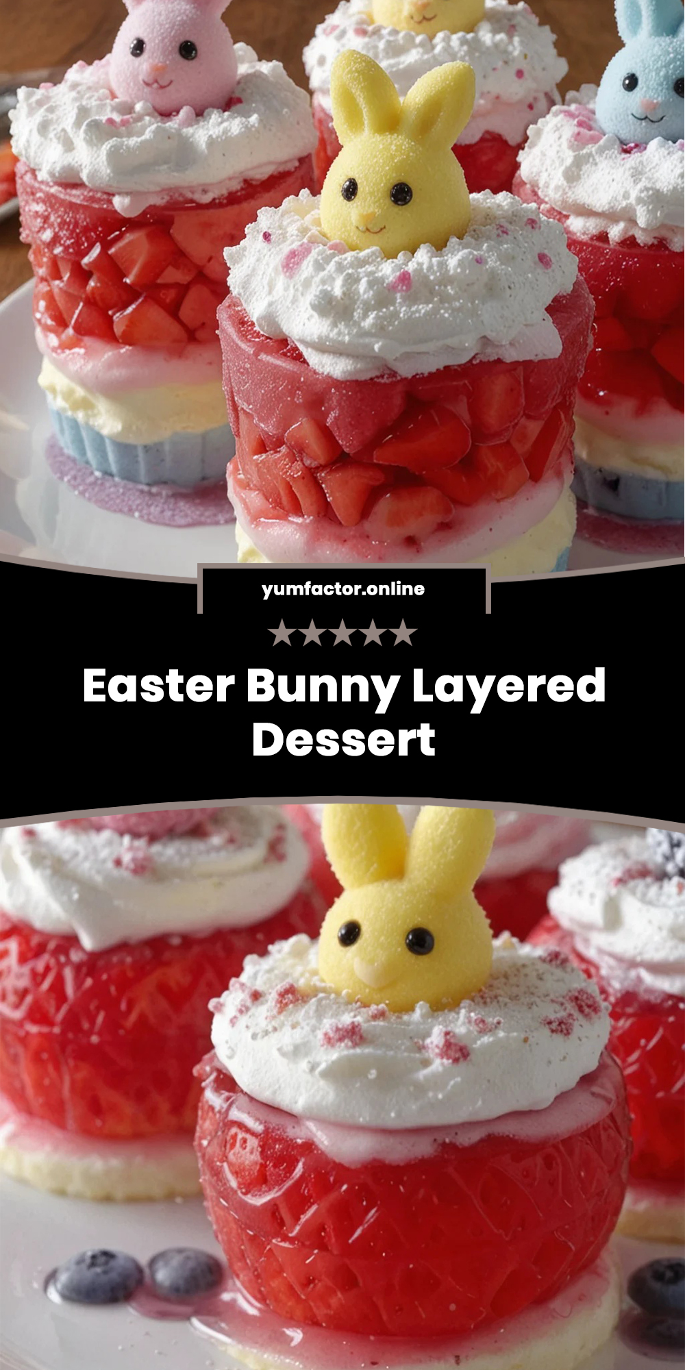 Easter Bunny Layered Dessert