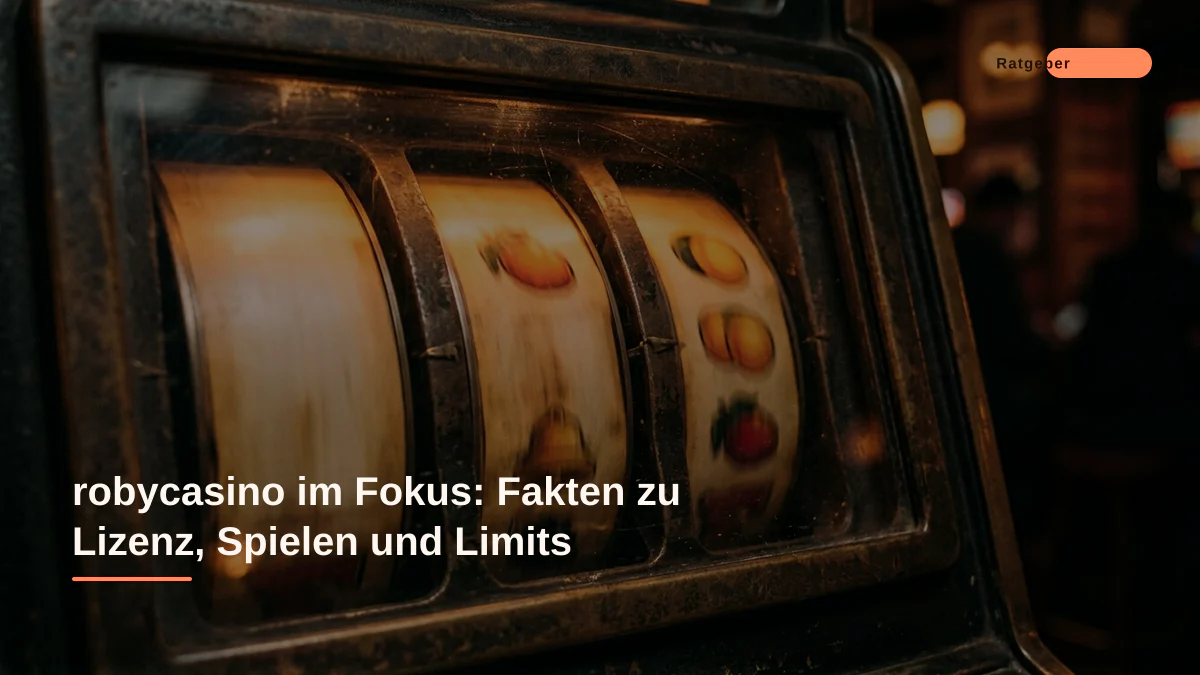 robycasino im Fokus: Fakten zu Lizenz, Spielen und Limits