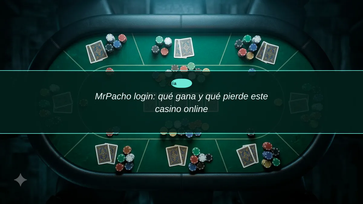 MrPacho login: qué gana y qué pierde este casino online