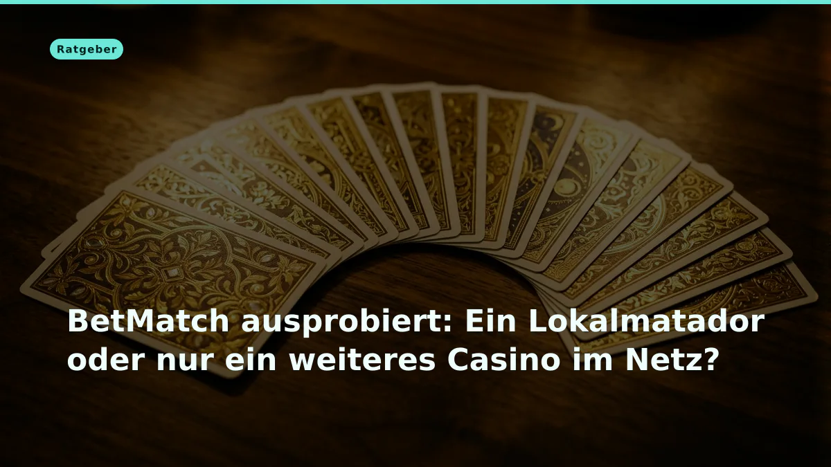 BetMatch ausprobiert: Ein Lokalmatador oder nur ein weiteres Casino im Netz?