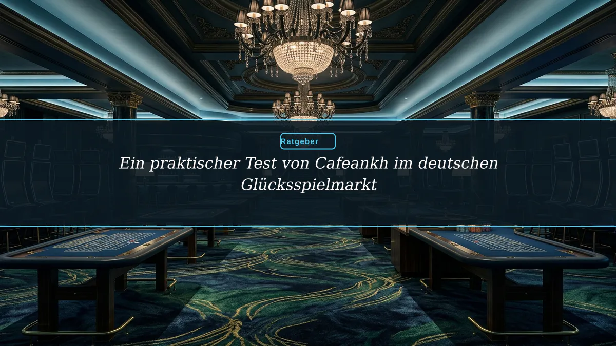 Ein praktischer Test von Cafeankh im deutschen Glücksspielmarkt