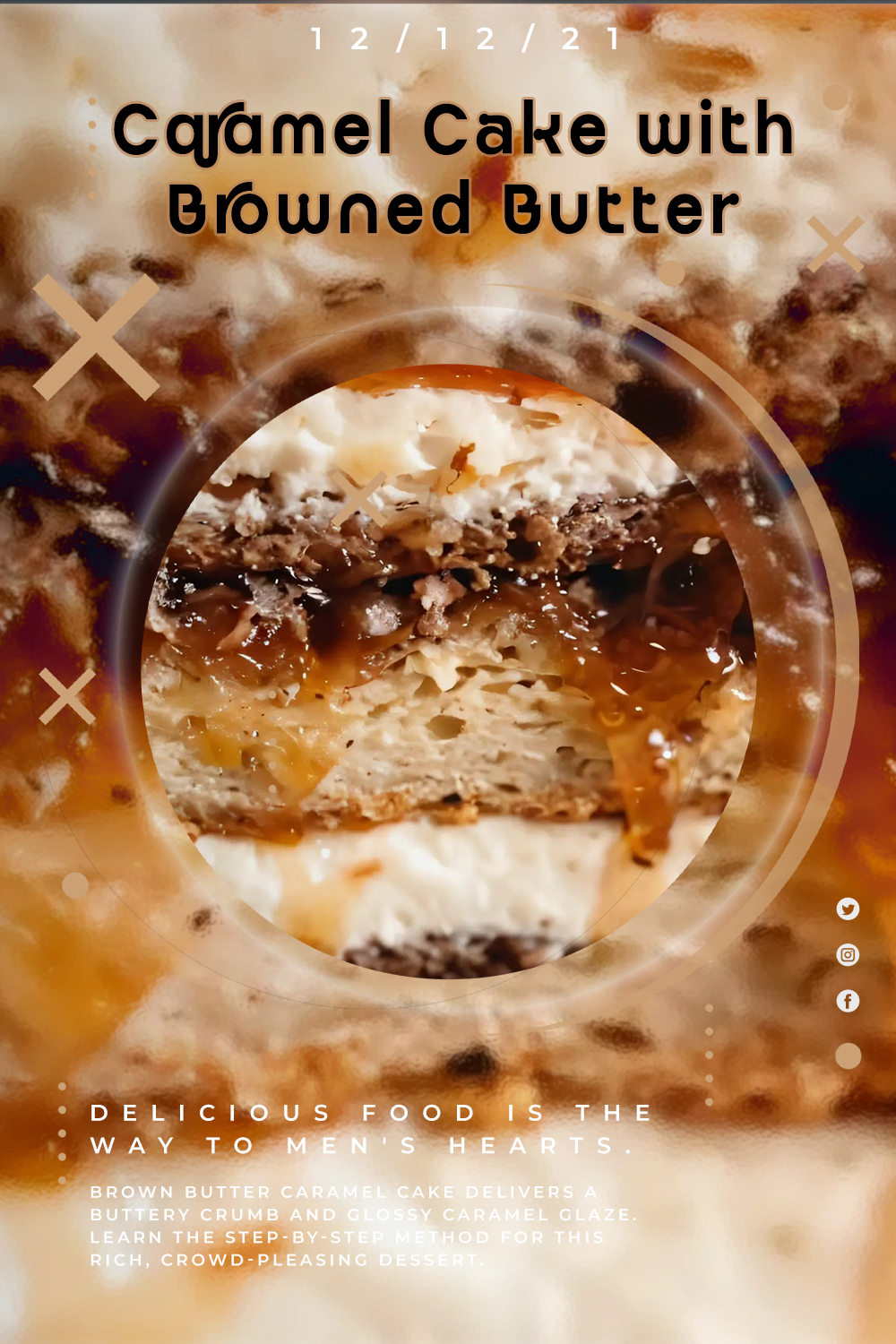 Caramel Cake with Browned Butter