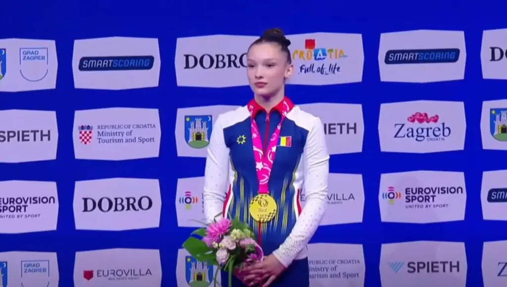 Aniela Tudor a câștigat medalia de aur la Campionatele Europene de gimnastică din Zagreb
