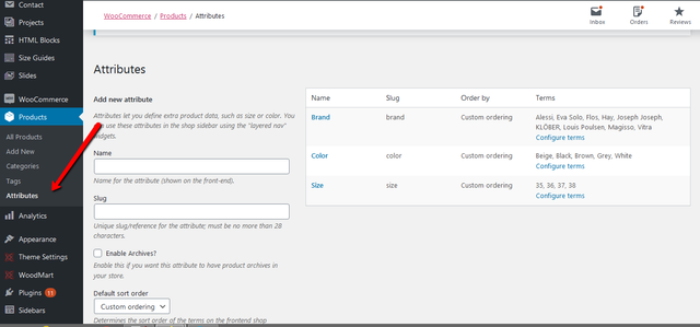 attributes