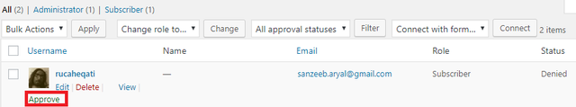 approve