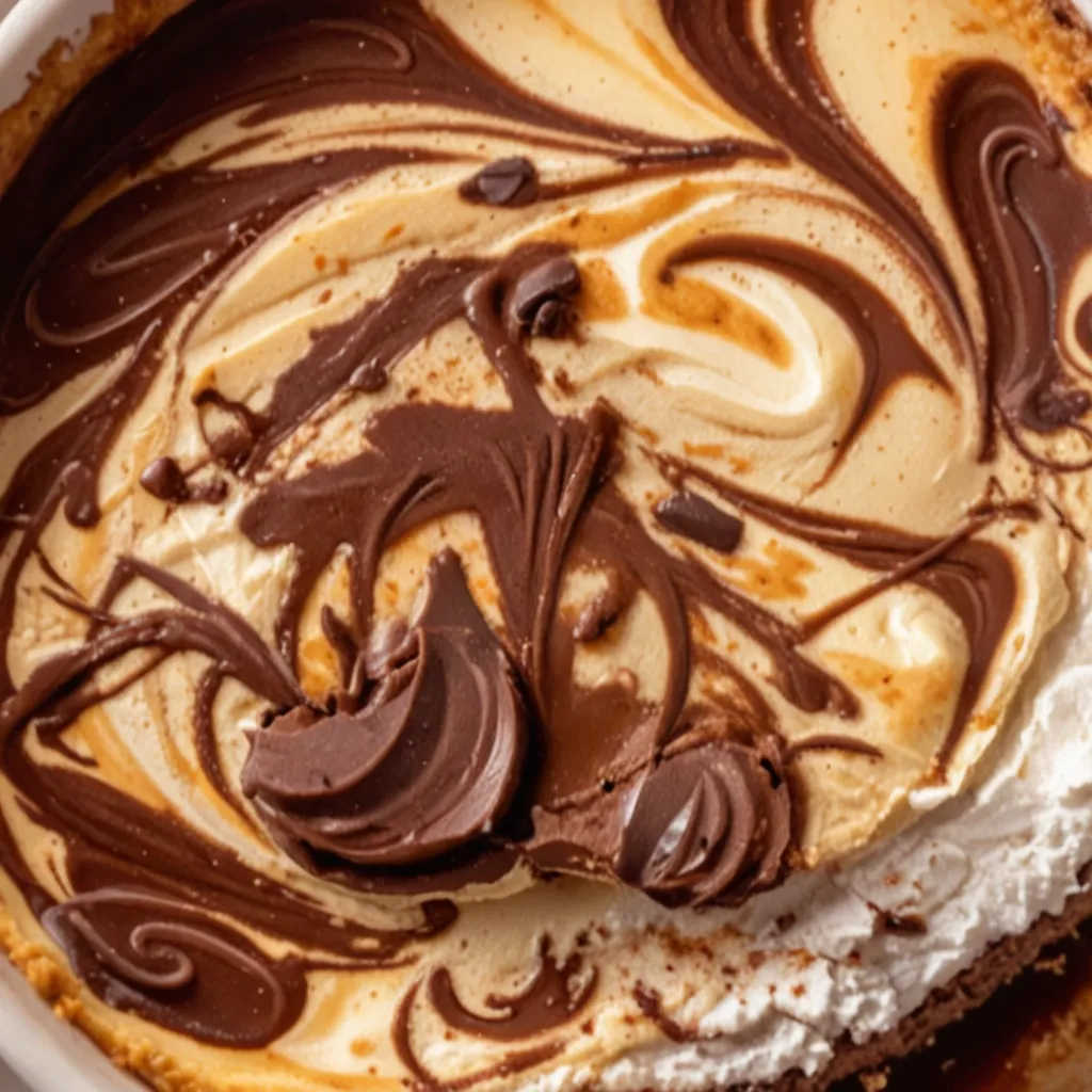 Decadent Chocolate Peanut Butter Swirl Cheesecake