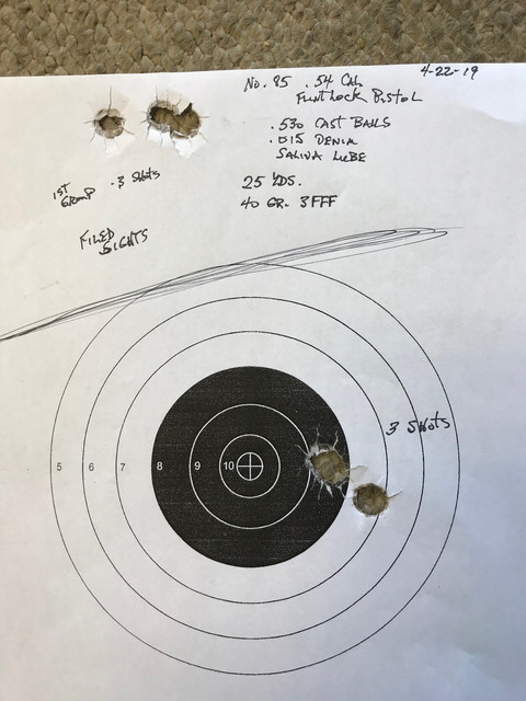 Pistol-target