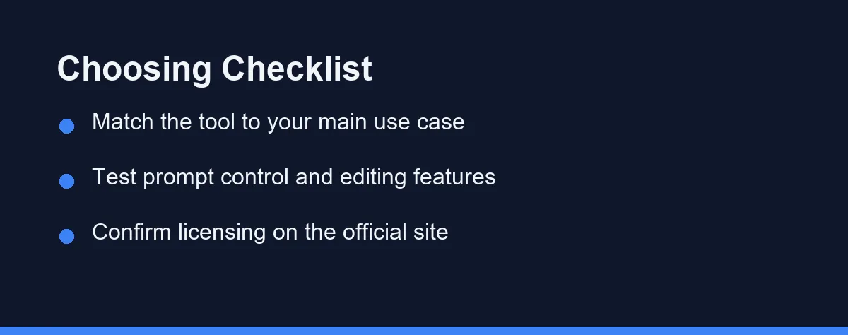 Choosing Checklist