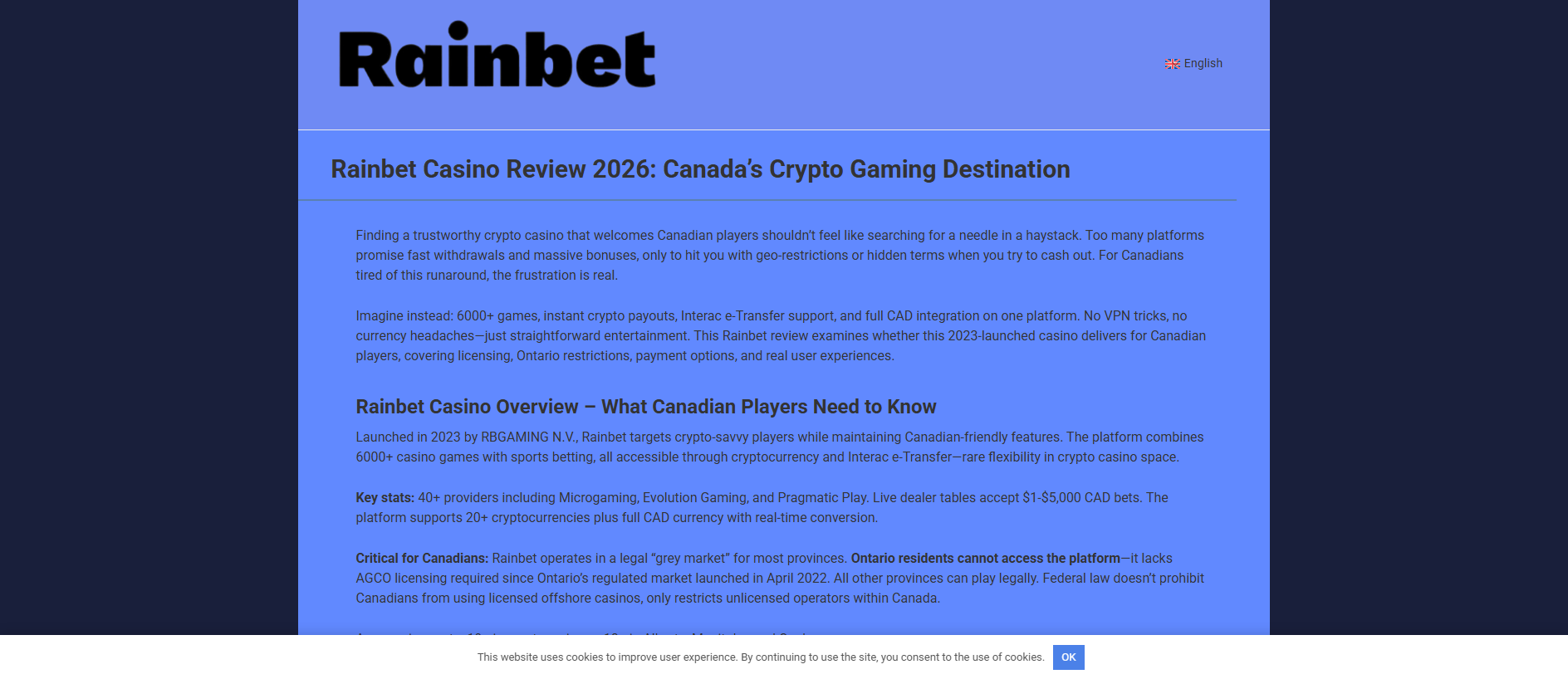 Forensic screenshot of rainbet.tv showing the phishing page layout