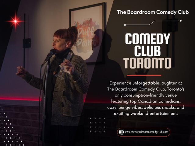 Not every break has to involve travelling somewhere far away. Sometimes just walking into a Comedy club Toronto is enough to change your mood completely. As soon as the people sit down, the outside world starts to recede. Work emails become irrelevant for a while, phones are left alone and attention turns to the stage.

Contact Us -
Address - 1350 St Clair Ave W, Toronto, ON M6E 1C4, Canada
Phone- +14168348654
Email- poonam3123@hotmail.com

Read Our Blogs -
https://theboardroomcomedyclub.medium.com/comedy-show-toronto-81014dc89fba
https://6a70529ae3971.site123.me/
https://theboardroomcomedyclub.wordpress.com/

More Links -
https://www.viki.com/collections/4271614l-the-boardroom-comedy-club-toronto
https://independent.academia.edu/theboardroomcomedyclub
https://gravatar.com/theboardroomcomedyclub