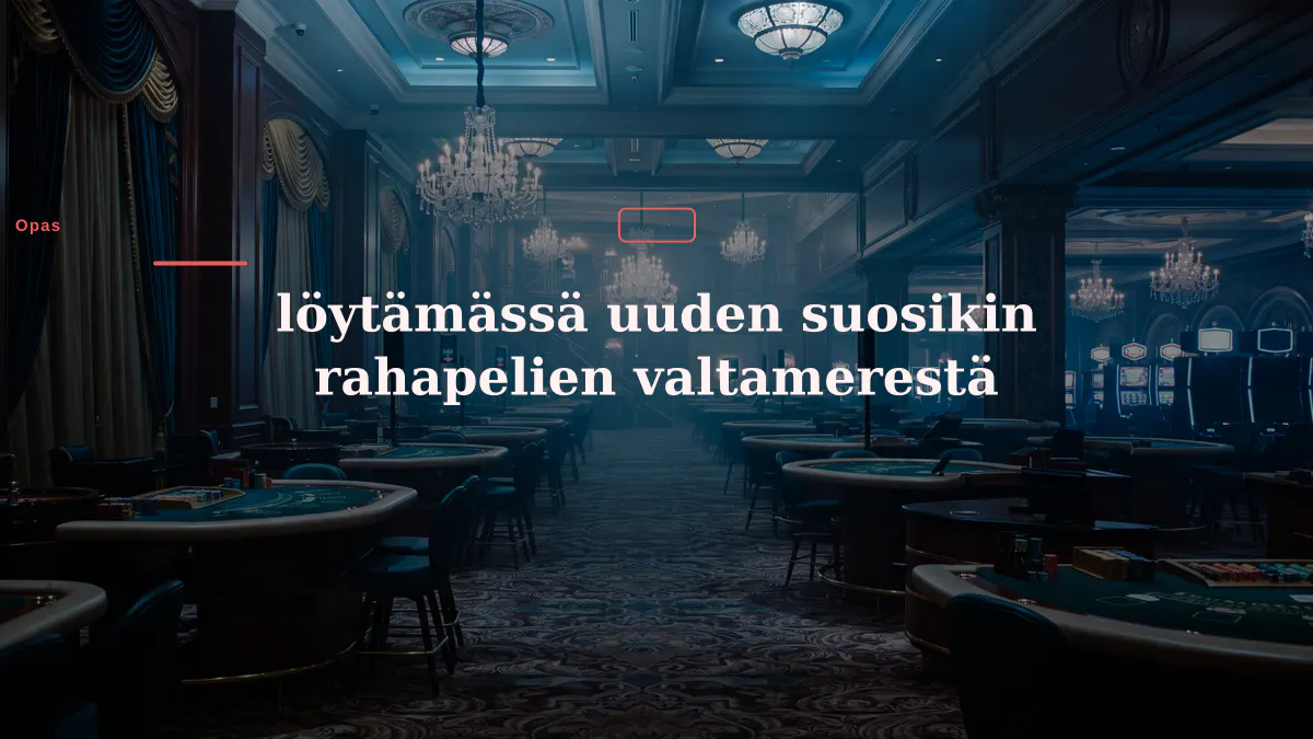 löytämässä uuden suosikin rahapelien valtamerestä