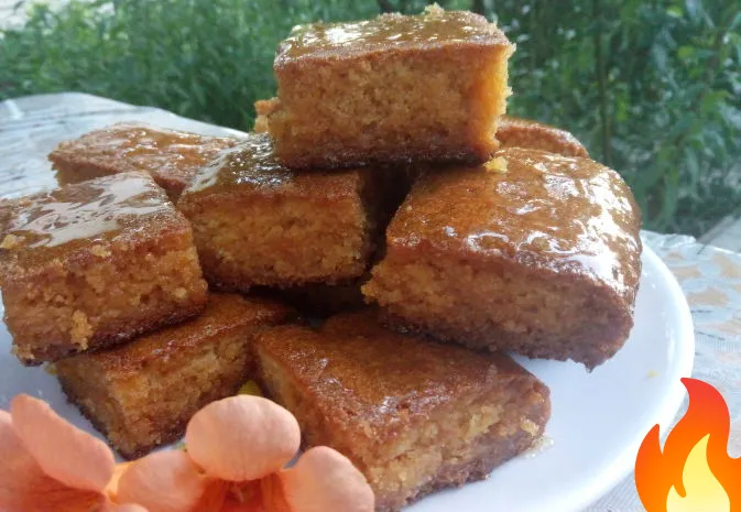 Постер Пирог из манной крупы (шамали)