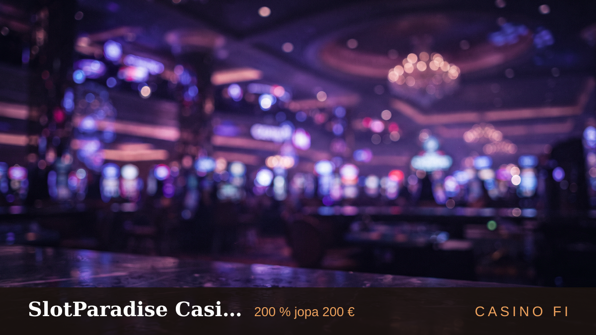 SlotParadise Casino kasino — tervetuliaisbonus 200 % jopa 200 €, maksutavat: Visa, Mastercard, Skrill, Neteller, Paysafecard