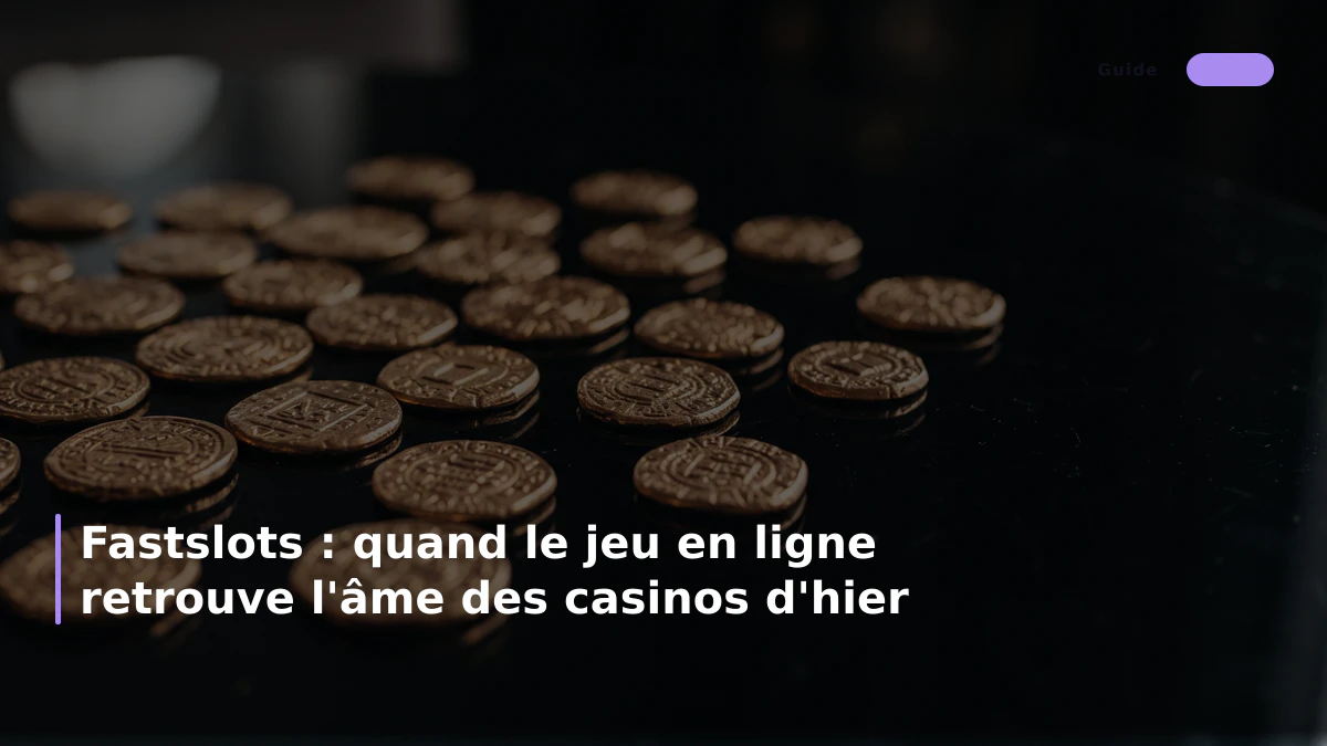 Fastslots : quand le jeu en ligne retrouve l'âme des casinos d'hier