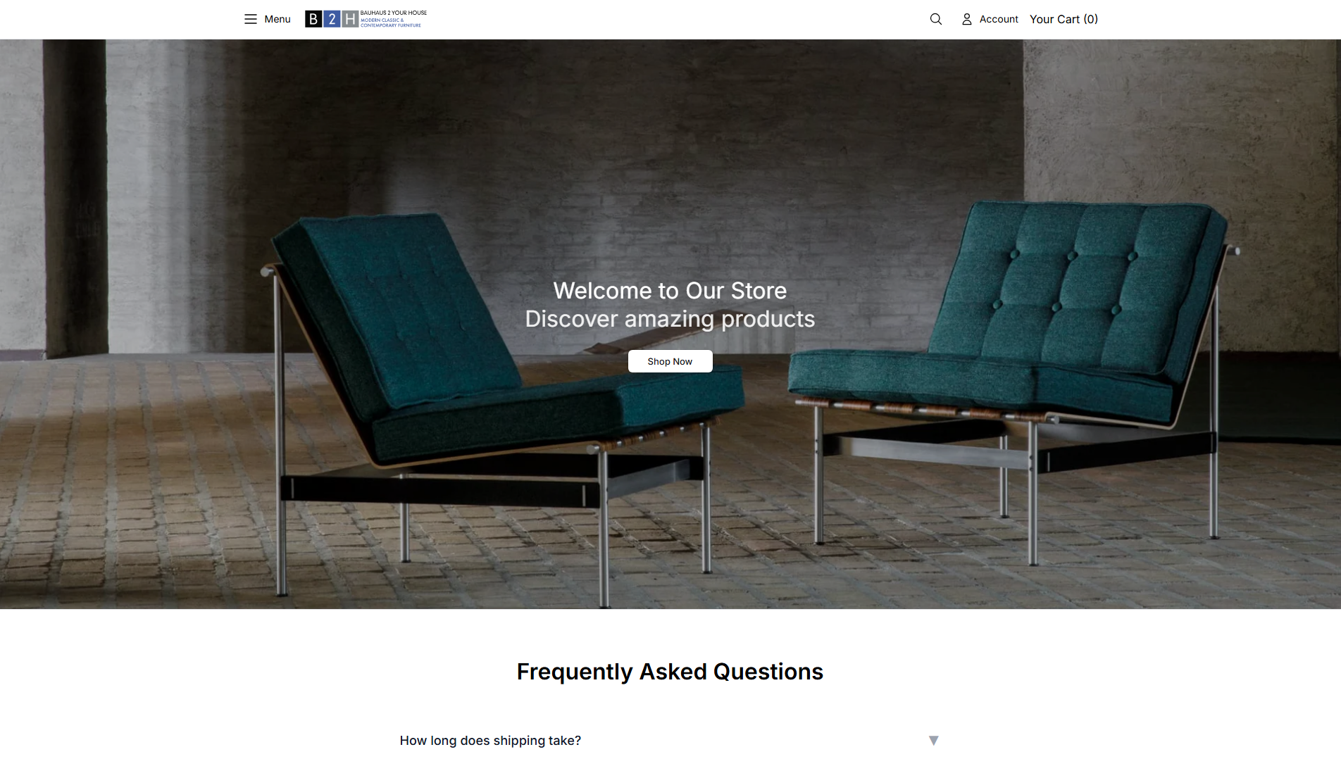 Stored capture of bauhaus2yourhousestore.shop