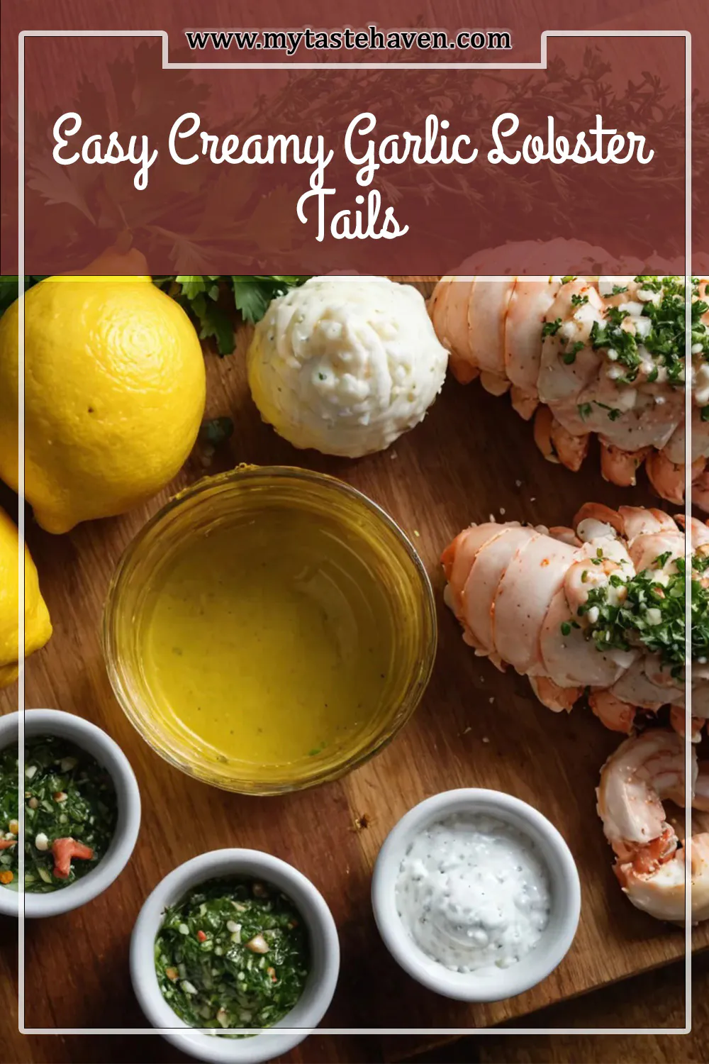 Easy Creamy Garlic Lobster Tails