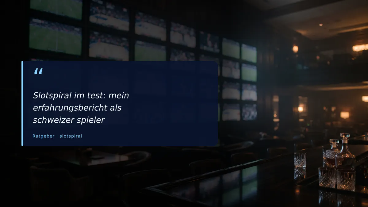 Slotspiral im test: mein erfahrungsbericht als schweizer spieler