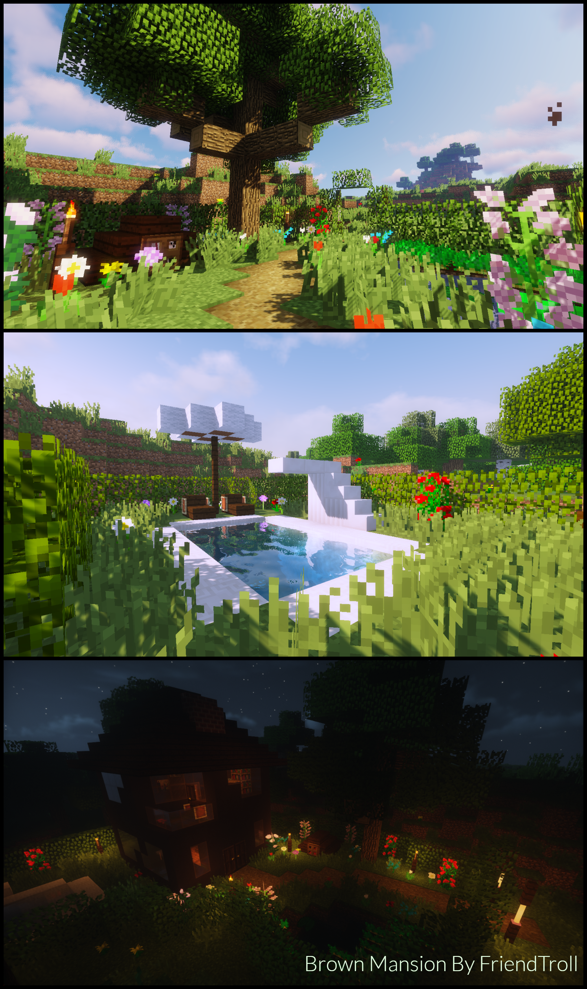 Brown Mansion - Imagine And Build Minecraft Map