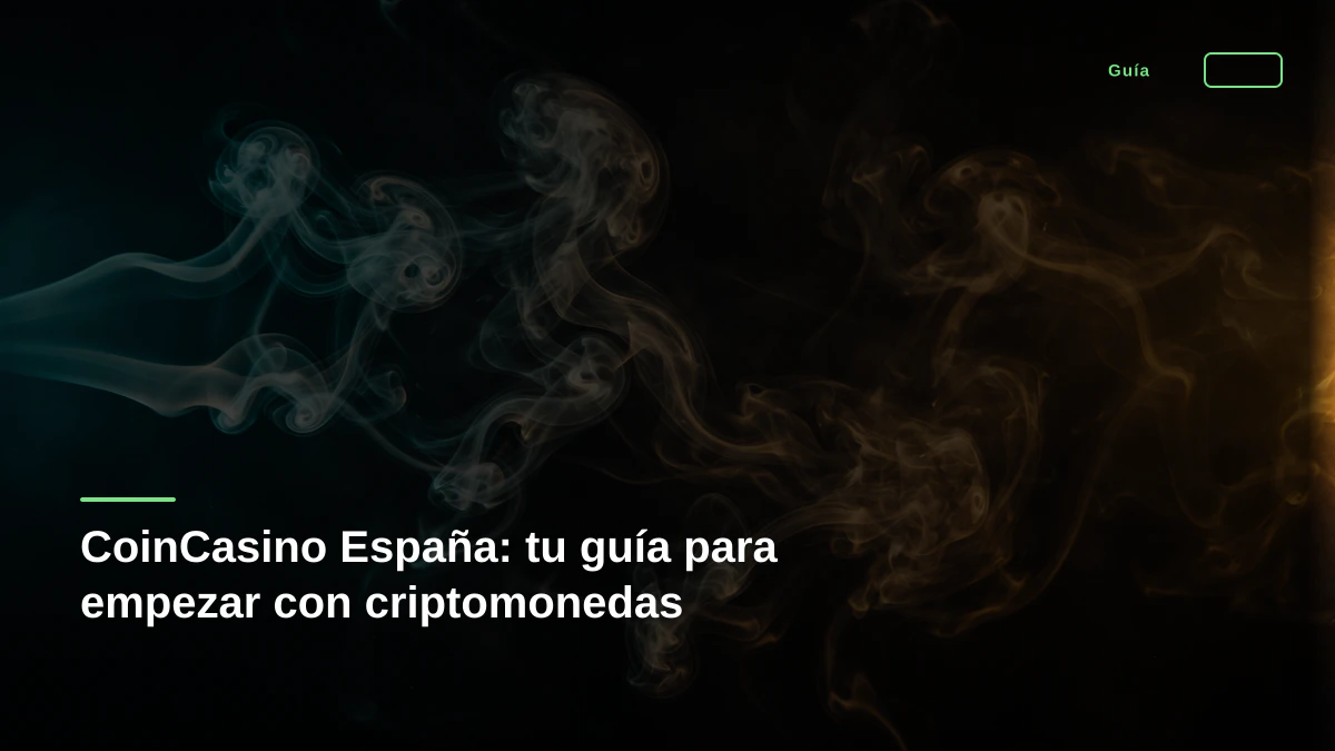 CoinCasino España: tu guía para empezar con criptomonedas