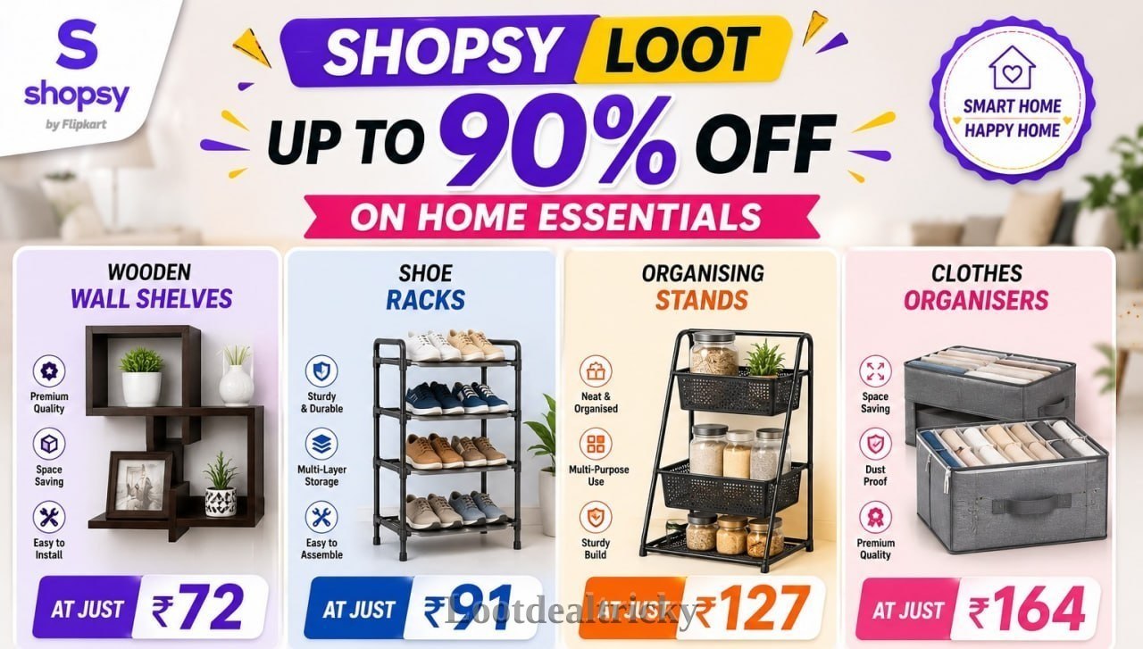 Shopsy Loot Grabfast – Huge Discount Get 90% OFF Today Shopsy Loot Grabfast – Huge Discount Get 90% OFF Today