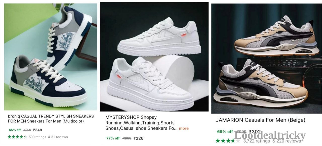 Premium Sneakers At – Just ₹226 | Loot Lo