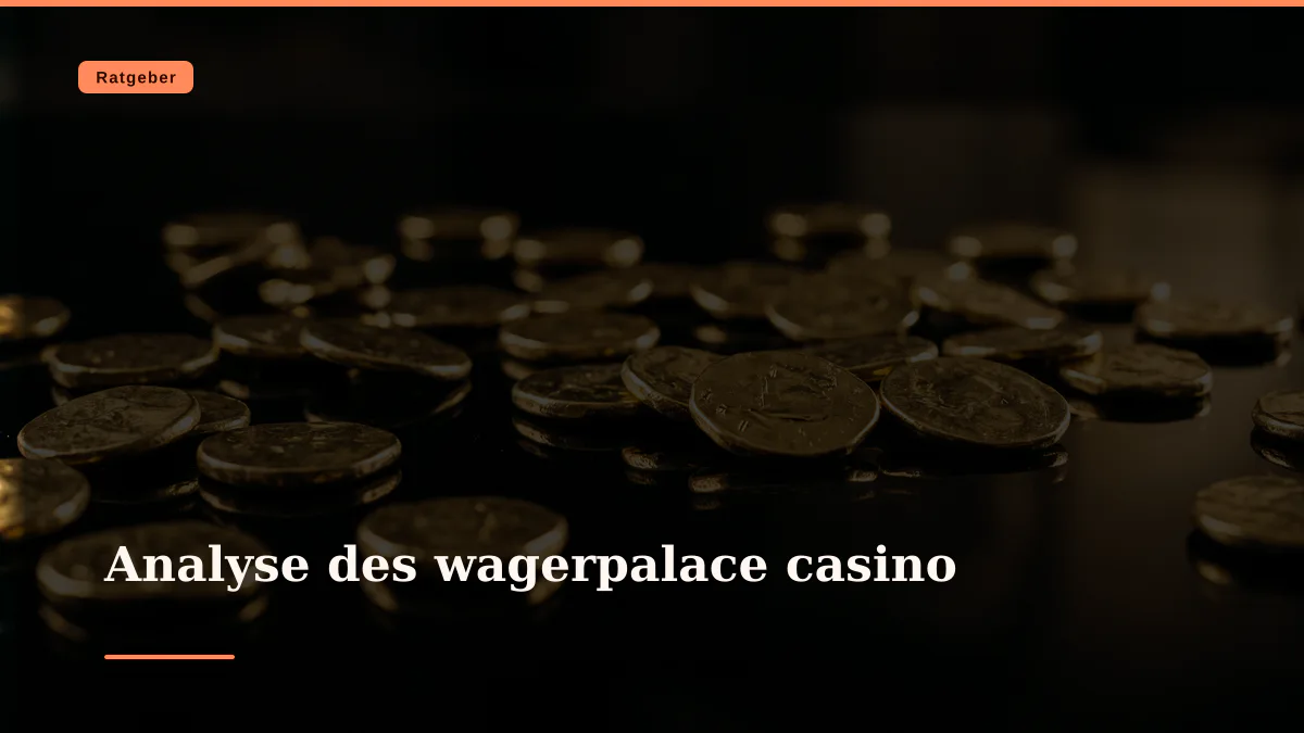 Analyse des wagerpalace casino