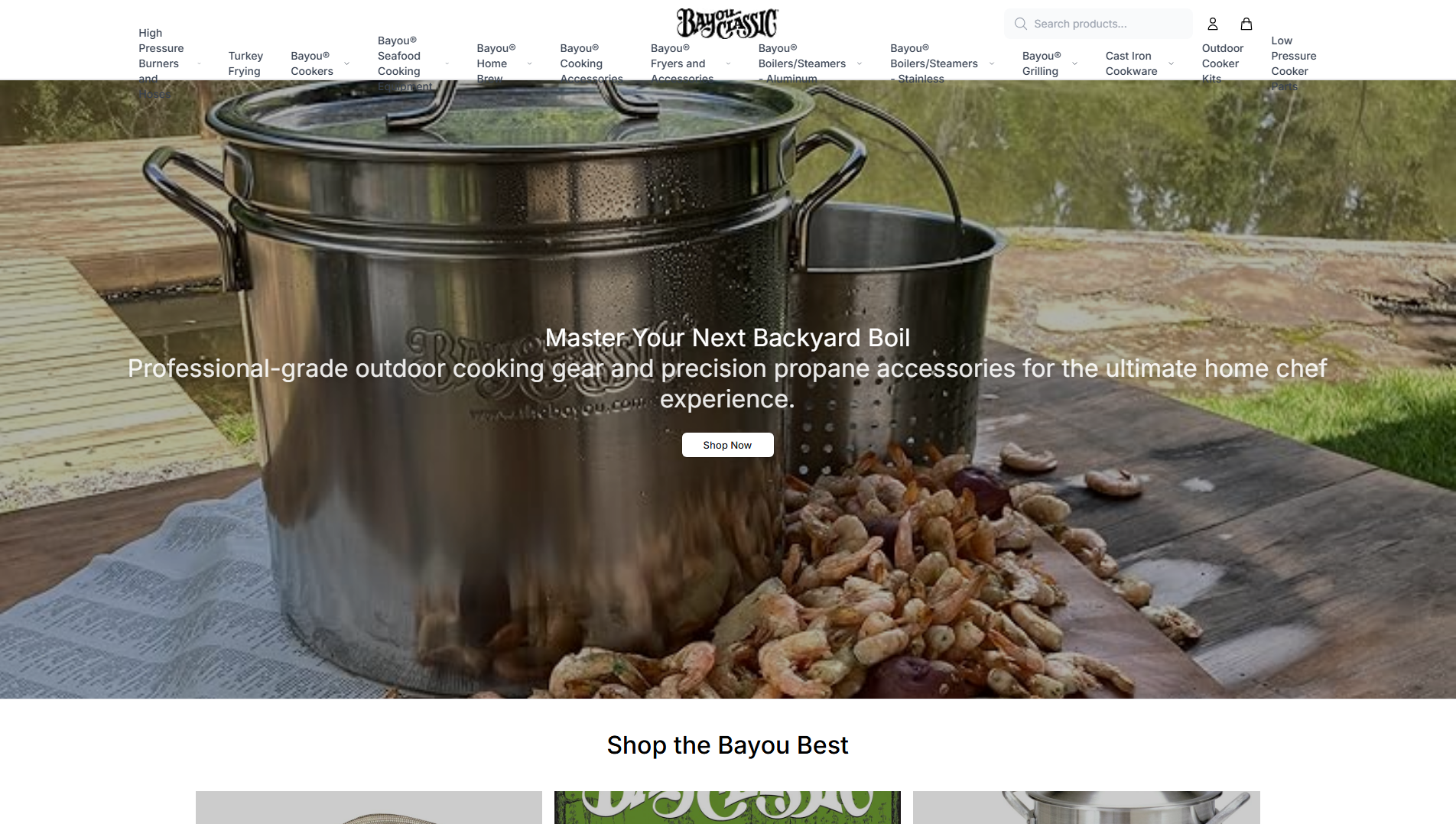 Stored capture of bayouclassichome.shop