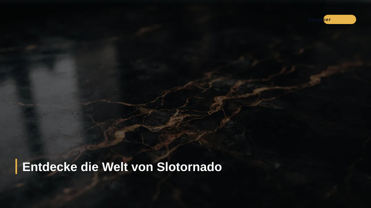 Entdecke die Welt von Slotornado