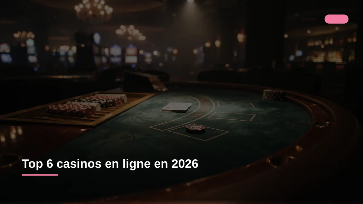 Top 6 casinos en ligne en 2026