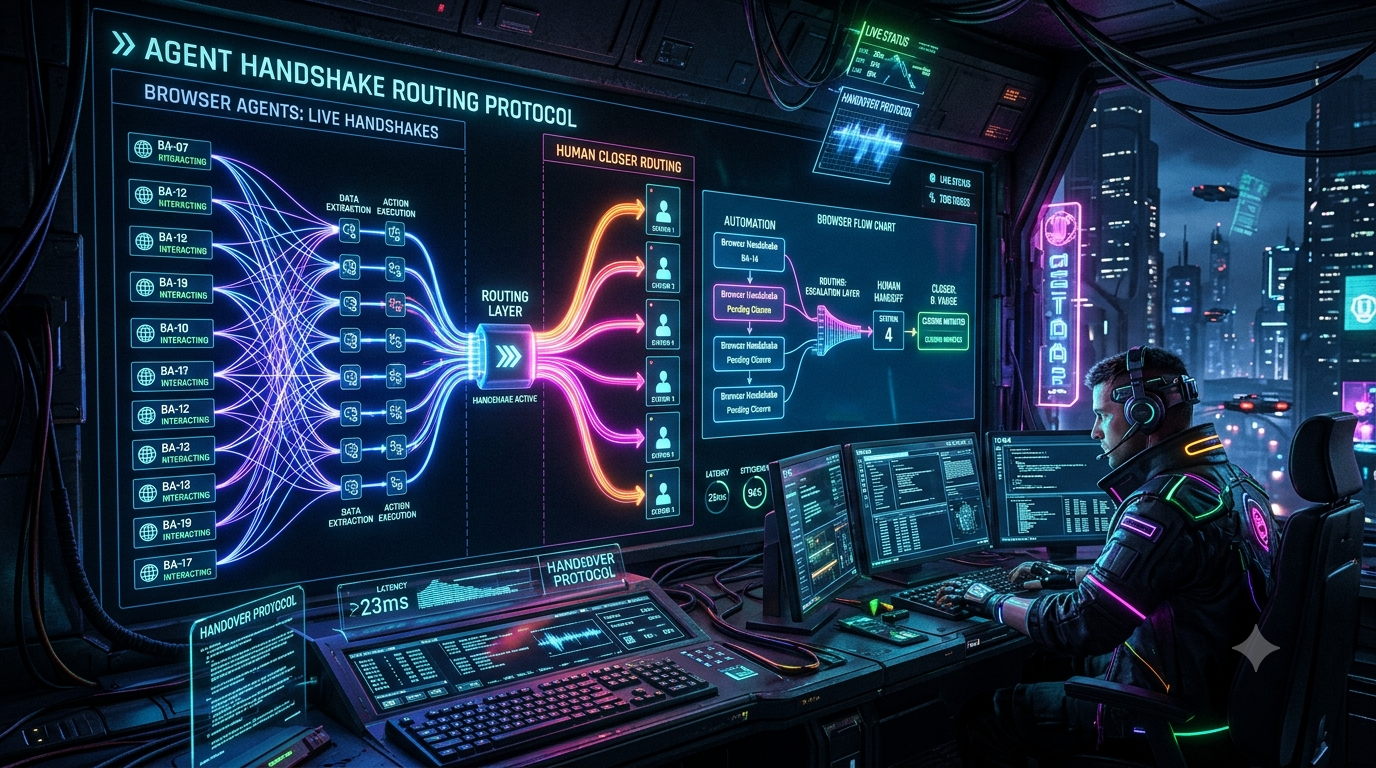 Routing Autonomous Browser-Agent Handshakes (Stagehand & Playwright) to Human Closers Before Context Drift cover image