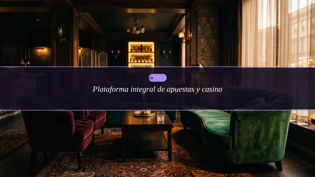 Plataforma integral de apuestas y casino