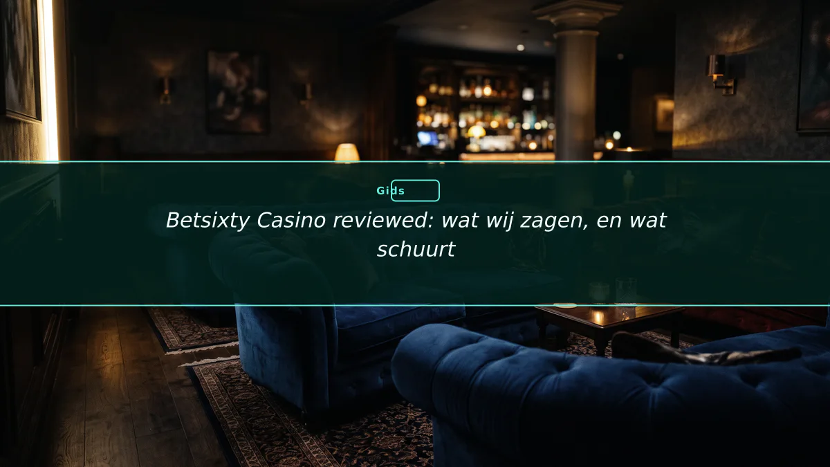 Betsixty Casino reviewed: wat wij zagen, en wat schuurt
