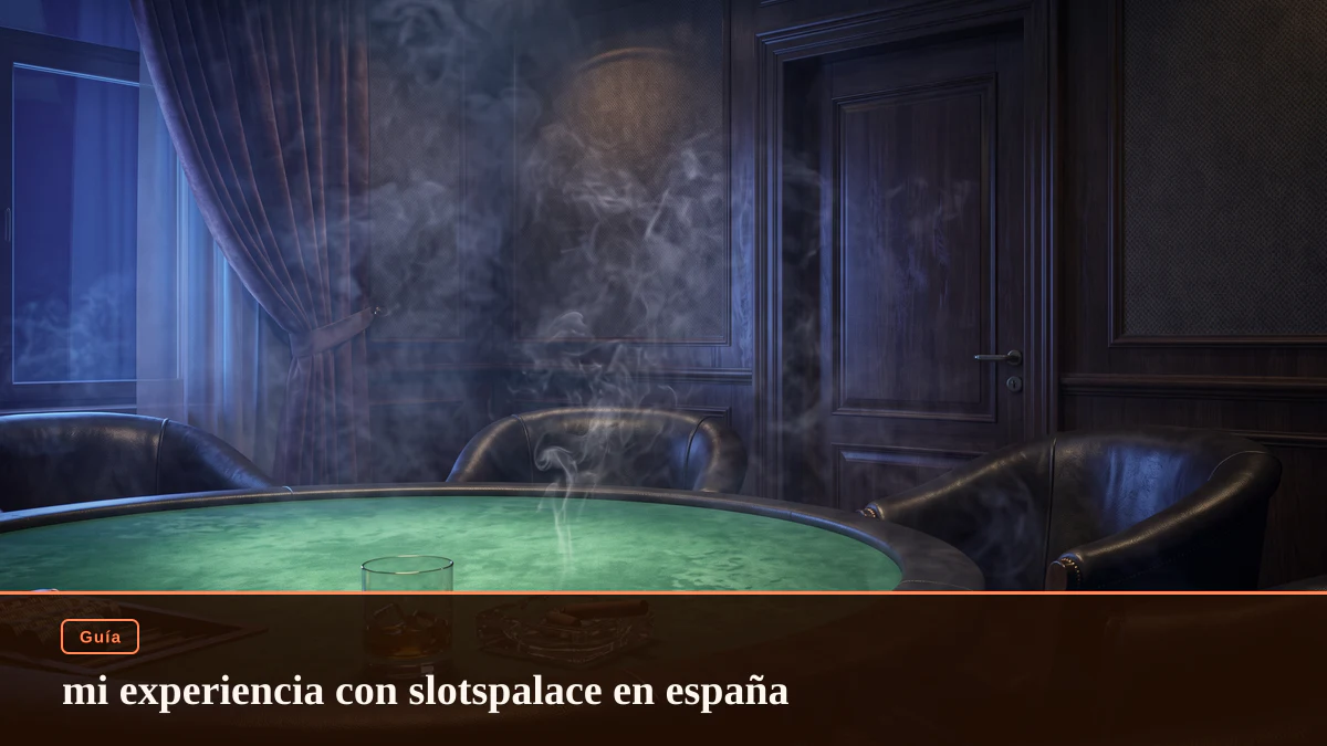 mi experiencia con slotspalace en españa