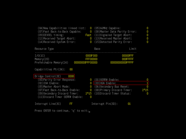 VGA Enable