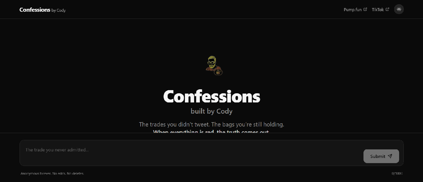 Stored capture of solanaconfessions.xyz