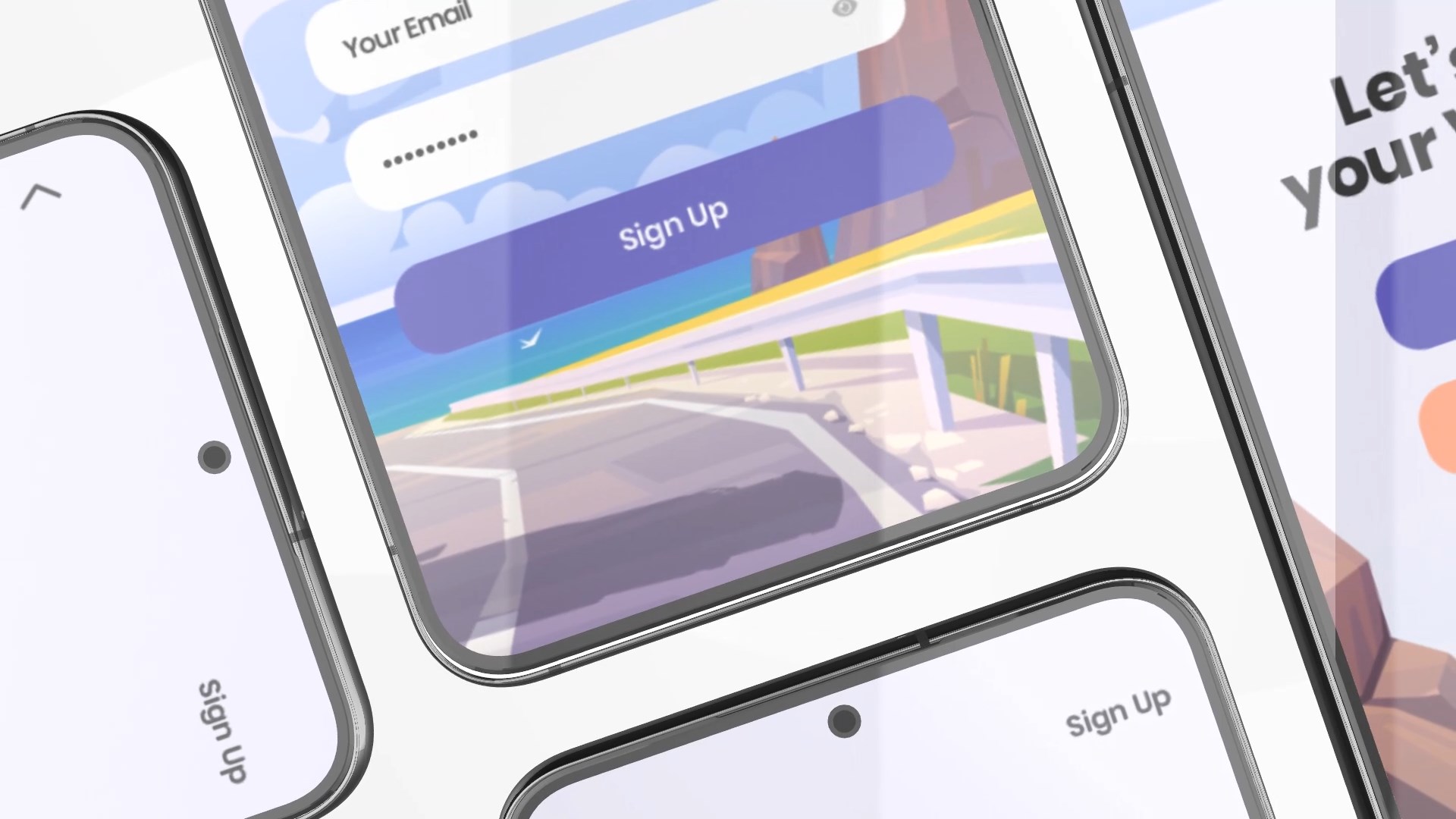 Mobile Phone Screen Mockup Mobile Phone Screen Mockup