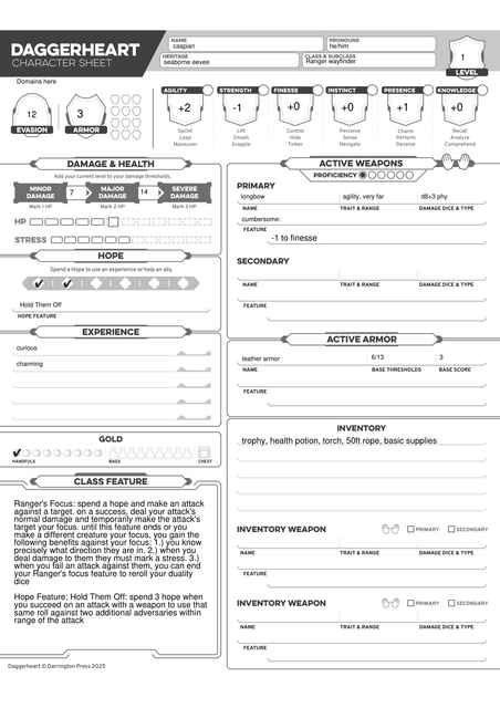 Caspian character sheet 1