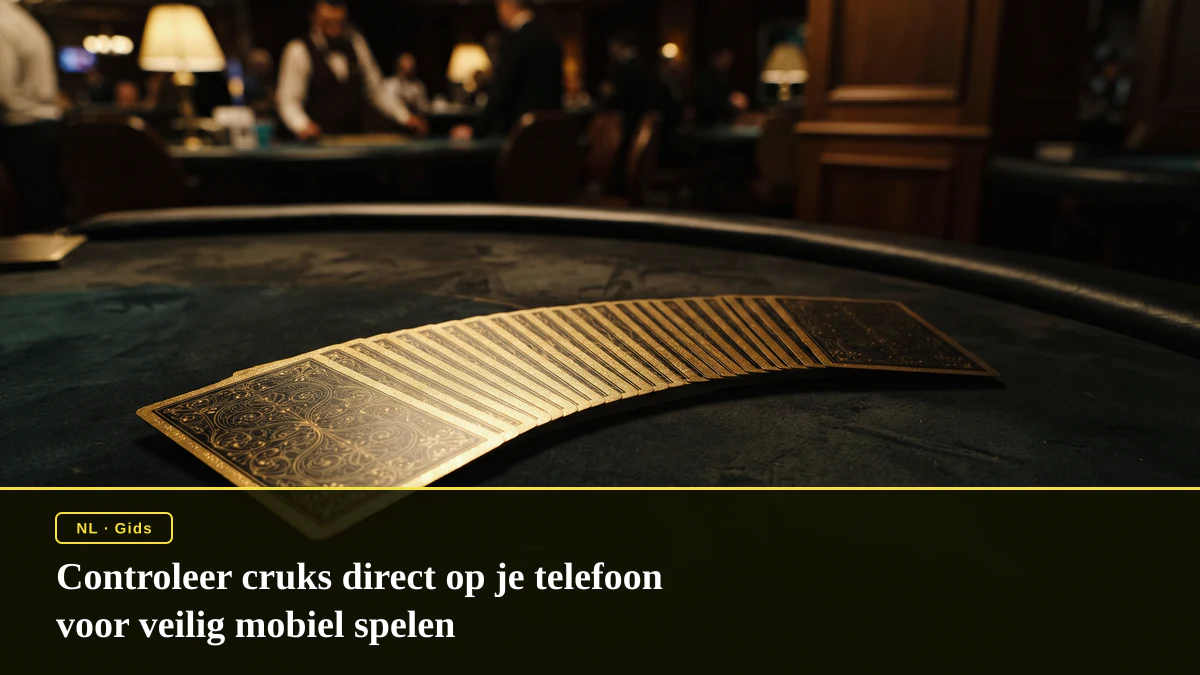 Controleer cruks direct op je telefoon voor veilig mobiel spelen