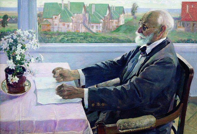 Портрет академика физиолога И П Павлова 1935