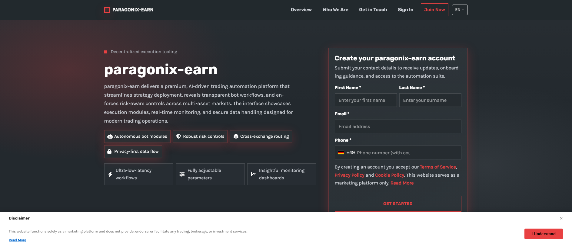 Stored capture of paragonix-earn-software.com