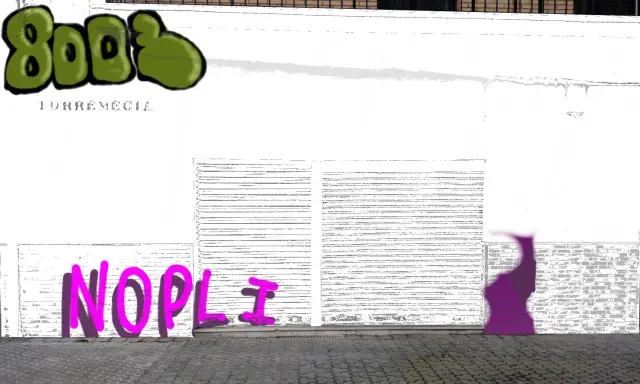 Graffiti artwork by NOPLI