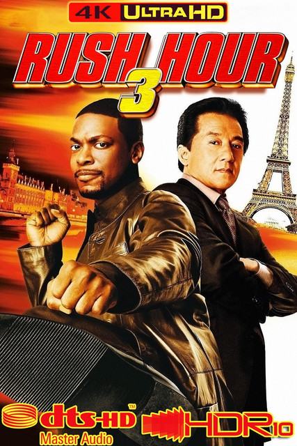 Rush Hour 3, 2007, 4K, MOVIE, COVER, POSTER, BOX, FILM, ART
