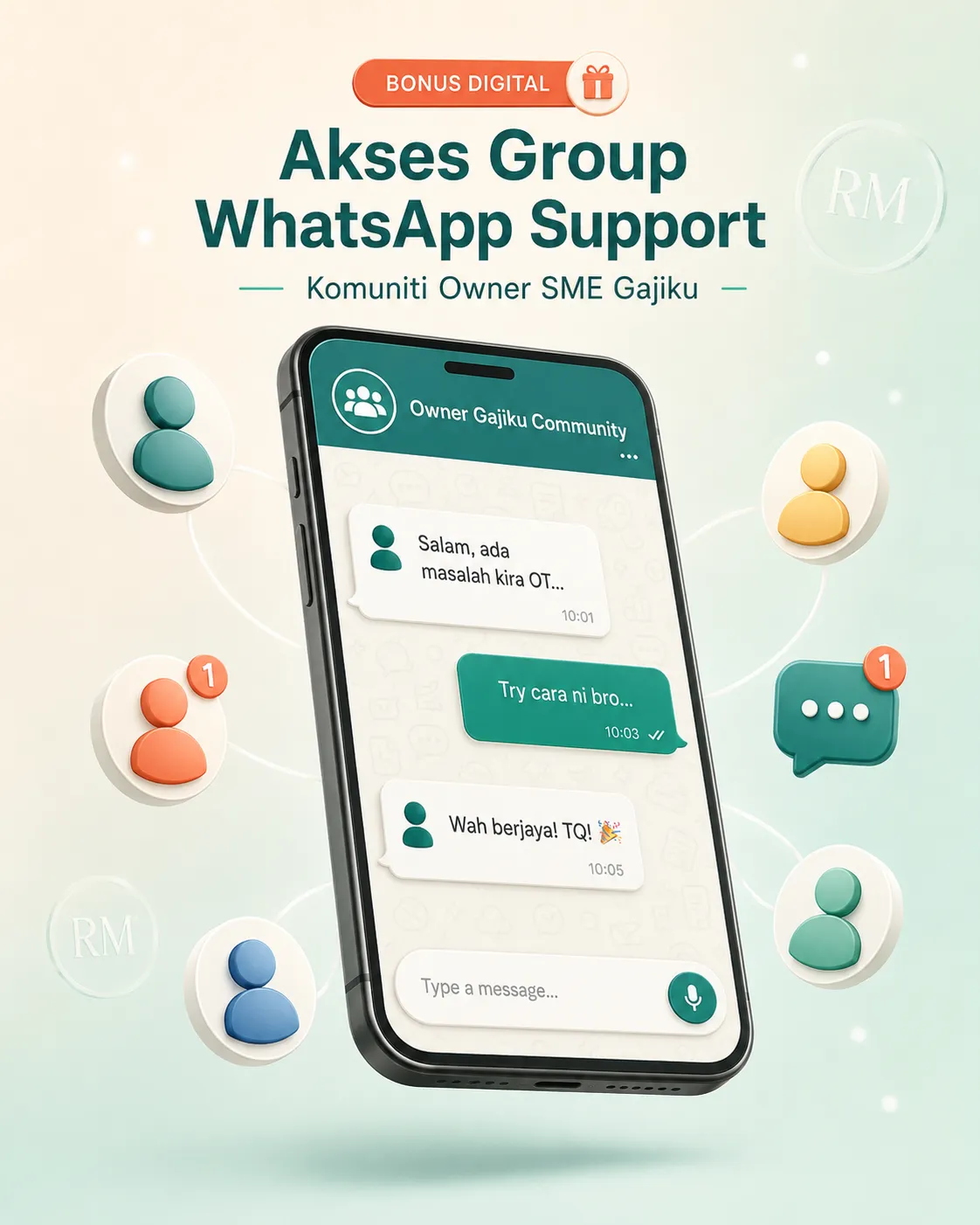 Bonus 4: Akses Group WhatsApp Support