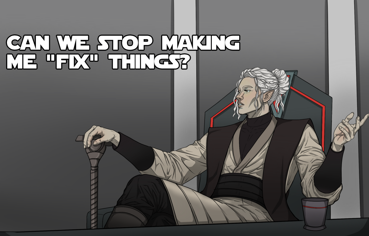 Stop making me fix things