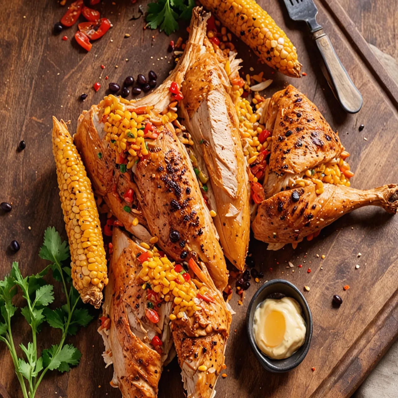 Southwest Chicken Salad with High Protein