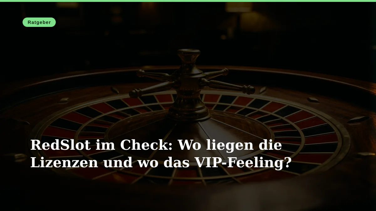 RedSlot im Check: Wo liegen die Lizenzen und wo das VIP-Feeling?