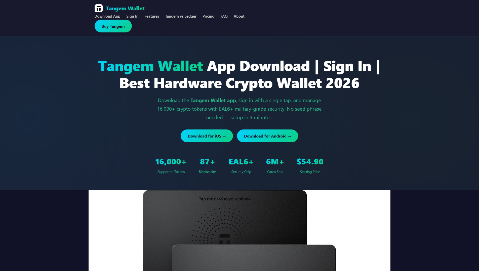 Stored capture of tangem-wallet.cc