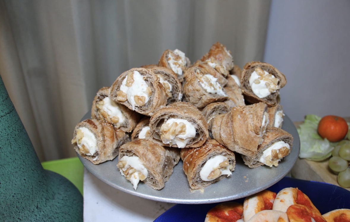 Croissant gorgonzola e noci