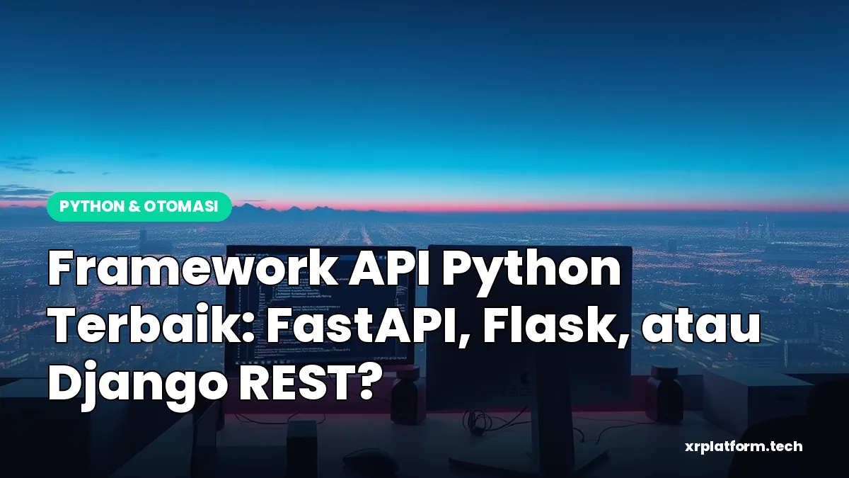 Framework API Python Terbaik: FastAPI, Flask, atau Django REST? Framework API Python Terbaik: FastAPI, Flask, atau Django REST?: poster retro synthwave tabel data berubah jadi grafik