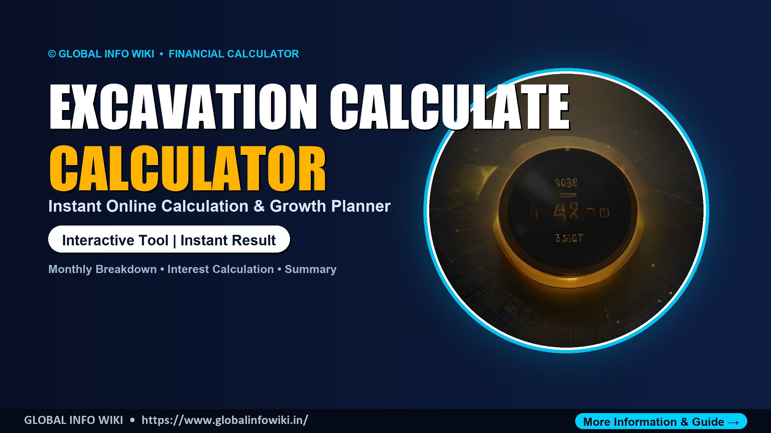 Excavation Calculator — Calculate Soil Removal & Swell Factors Excavation Calculator — Calculate Soil Removal & Swell Factors
